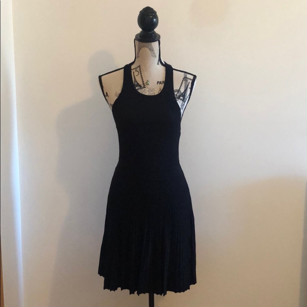 Abercrombie black knit sleeveless dress